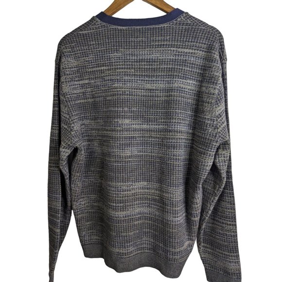 Vintage Tricots St. Raphael Merino Wool Grandpa style V neck sweater Men's sz L - Picture 3 of 9